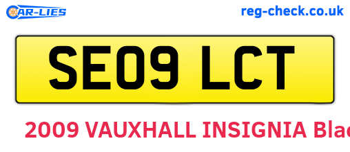 SE09LCT are the vehicle registration plates.