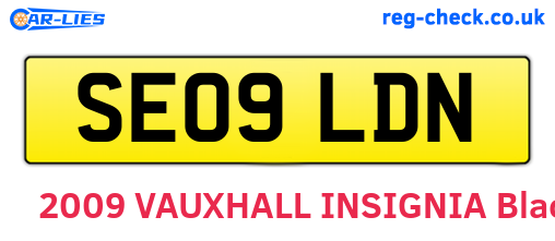 SE09LDN are the vehicle registration plates.