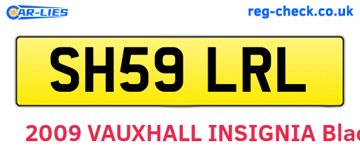 SH59LRL are the vehicle registration plates.