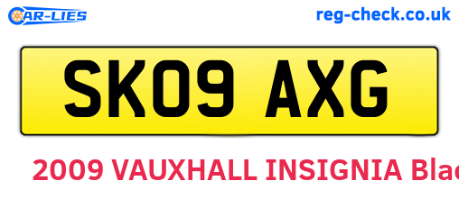 SK09AXG are the vehicle registration plates.