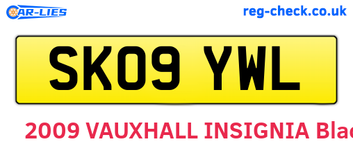 SK09YWL are the vehicle registration plates.