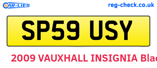 SP59USY are the vehicle registration plates.