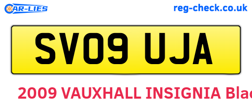 SV09UJA are the vehicle registration plates.