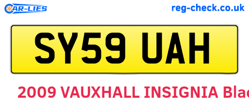 SY59UAH are the vehicle registration plates.
