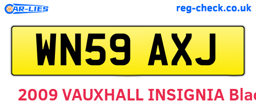 WN59AXJ are the vehicle registration plates.
