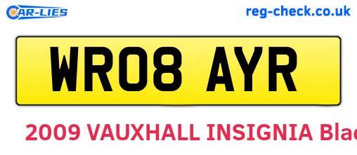 WR08AYR are the vehicle registration plates.