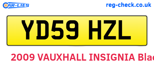 YD59HZL are the vehicle registration plates.