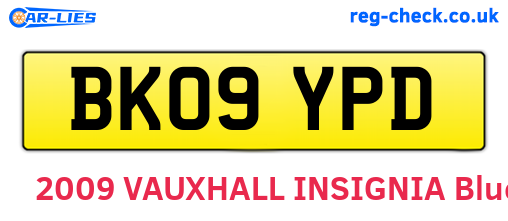 BK09YPD are the vehicle registration plates.