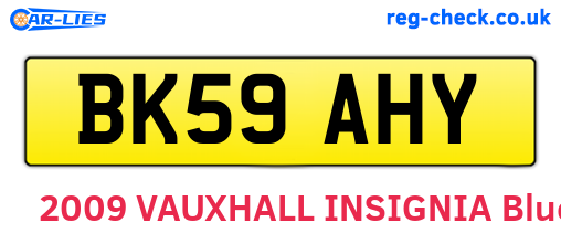 BK59AHY are the vehicle registration plates.