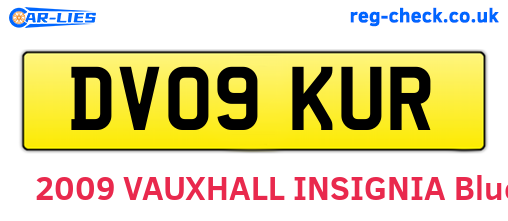 DV09KUR are the vehicle registration plates.