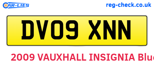 DV09XNN are the vehicle registration plates.