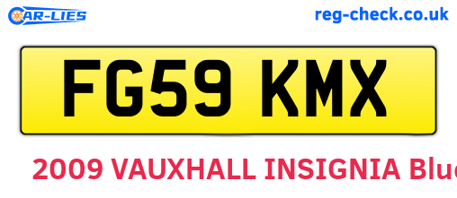FG59KMX are the vehicle registration plates.