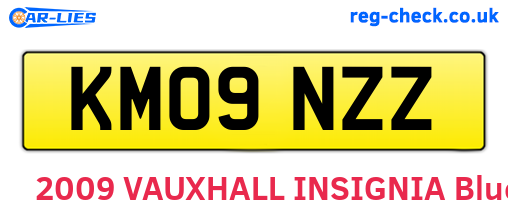 KM09NZZ are the vehicle registration plates.