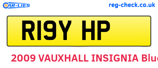 R19YHP are the vehicle registration plates.