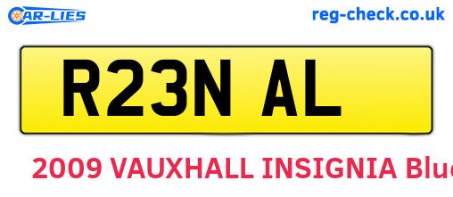R23NAL are the vehicle registration plates.
