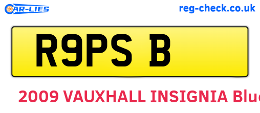 R9PSB are the vehicle registration plates.