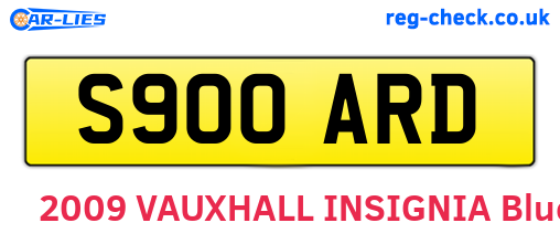 S900ARD are the vehicle registration plates.