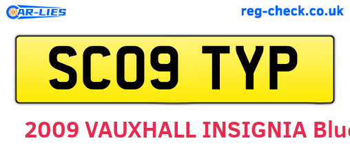SC09TYP are the vehicle registration plates.