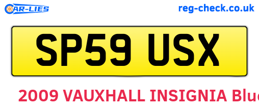 SP59USX are the vehicle registration plates.