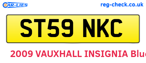 ST59NKC are the vehicle registration plates.