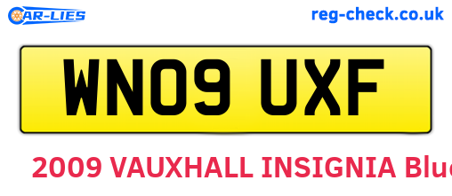 WN09UXF are the vehicle registration plates.