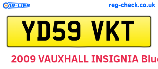YD59VKT are the vehicle registration plates.