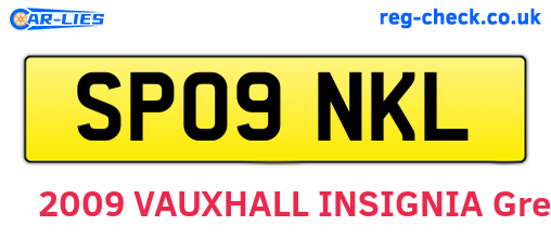 SP09NKL are the vehicle registration plates.
