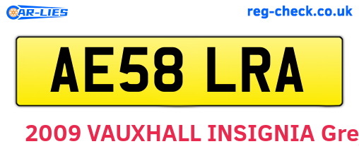 AE58LRA are the vehicle registration plates.