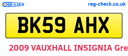 BK59AHX are the vehicle registration plates.