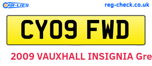 CY09FWD are the vehicle registration plates.