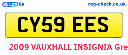 CY59EES are the vehicle registration plates.