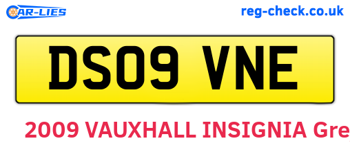 DS09VNE are the vehicle registration plates.