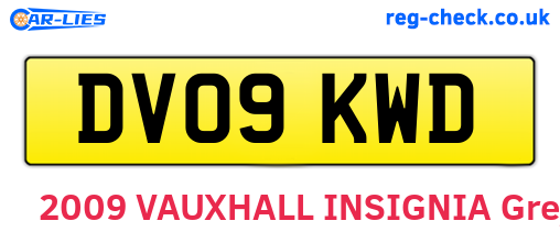DV09KWD are the vehicle registration plates.