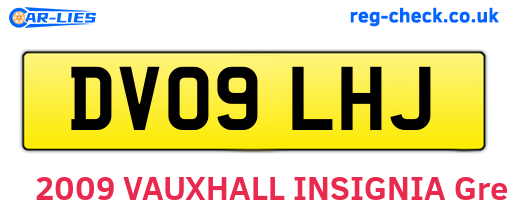 DV09LHJ are the vehicle registration plates.