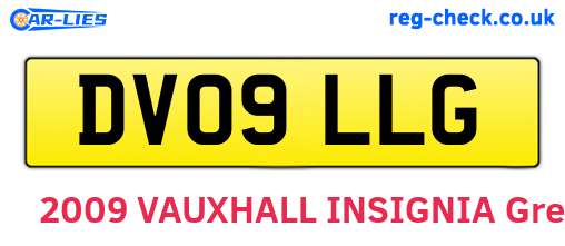 DV09LLG are the vehicle registration plates.
