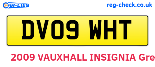DV09WHT are the vehicle registration plates.