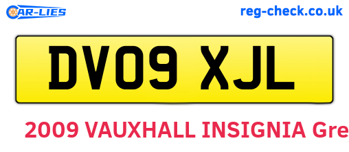 DV09XJL are the vehicle registration plates.