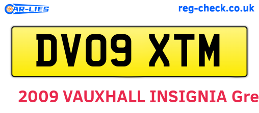 DV09XTM are the vehicle registration plates.