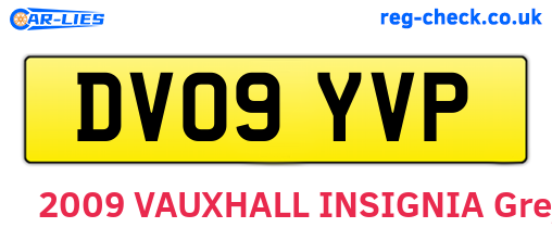 DV09YVP are the vehicle registration plates.