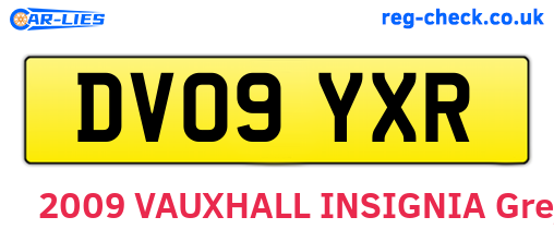 DV09YXR are the vehicle registration plates.