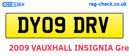 DY09DRV are the vehicle registration plates.