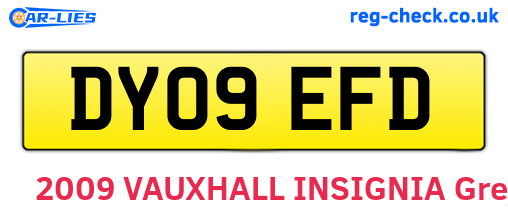 DY09EFD are the vehicle registration plates.