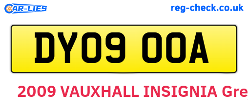 DY09OOA are the vehicle registration plates.
