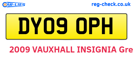 DY09OPH are the vehicle registration plates.