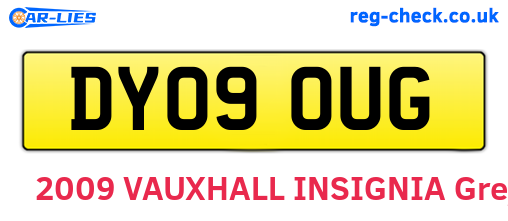 DY09OUG are the vehicle registration plates.