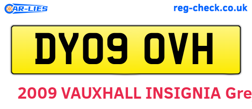 DY09OVH are the vehicle registration plates.
