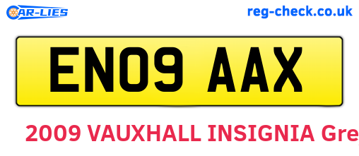 EN09AAX are the vehicle registration plates.