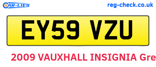 EY59VZU are the vehicle registration plates.