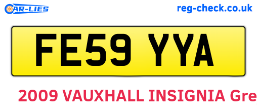 FE59YYA are the vehicle registration plates.