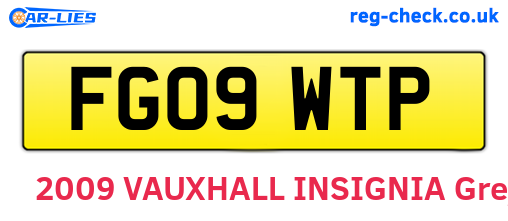 FG09WTP are the vehicle registration plates.